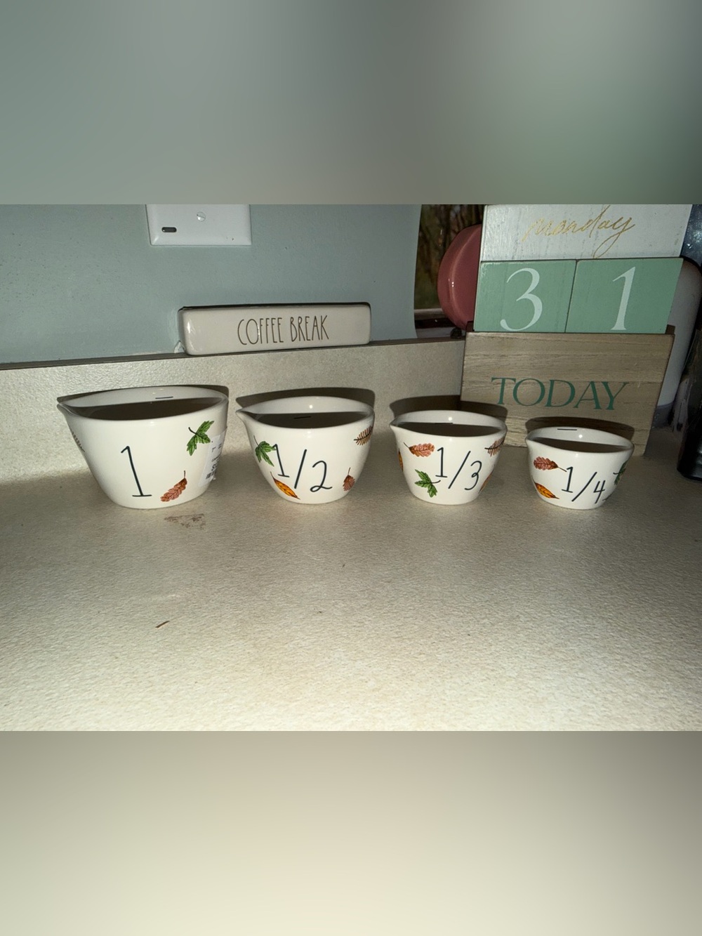Rae Dunn fall measuring cups